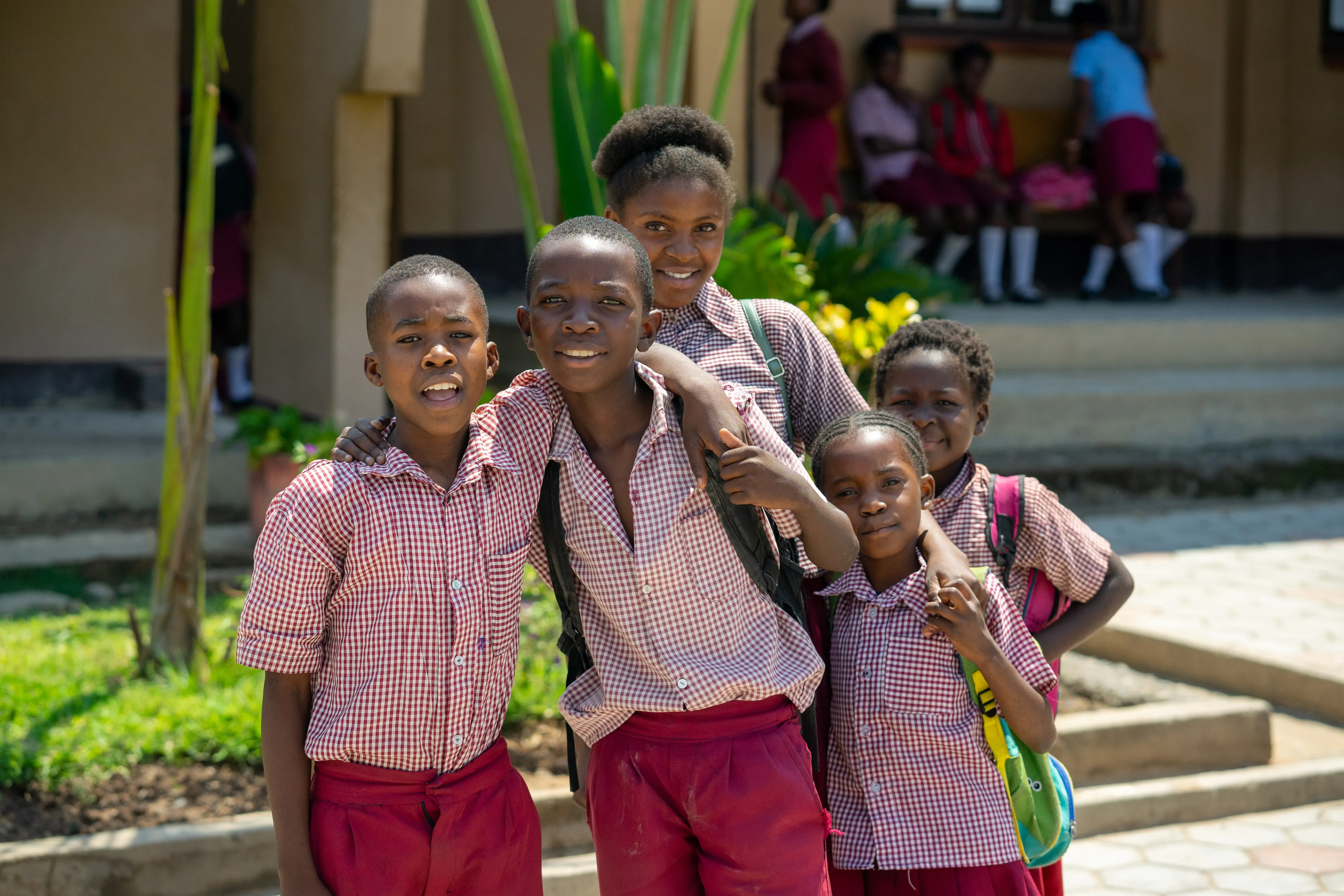 Happy students